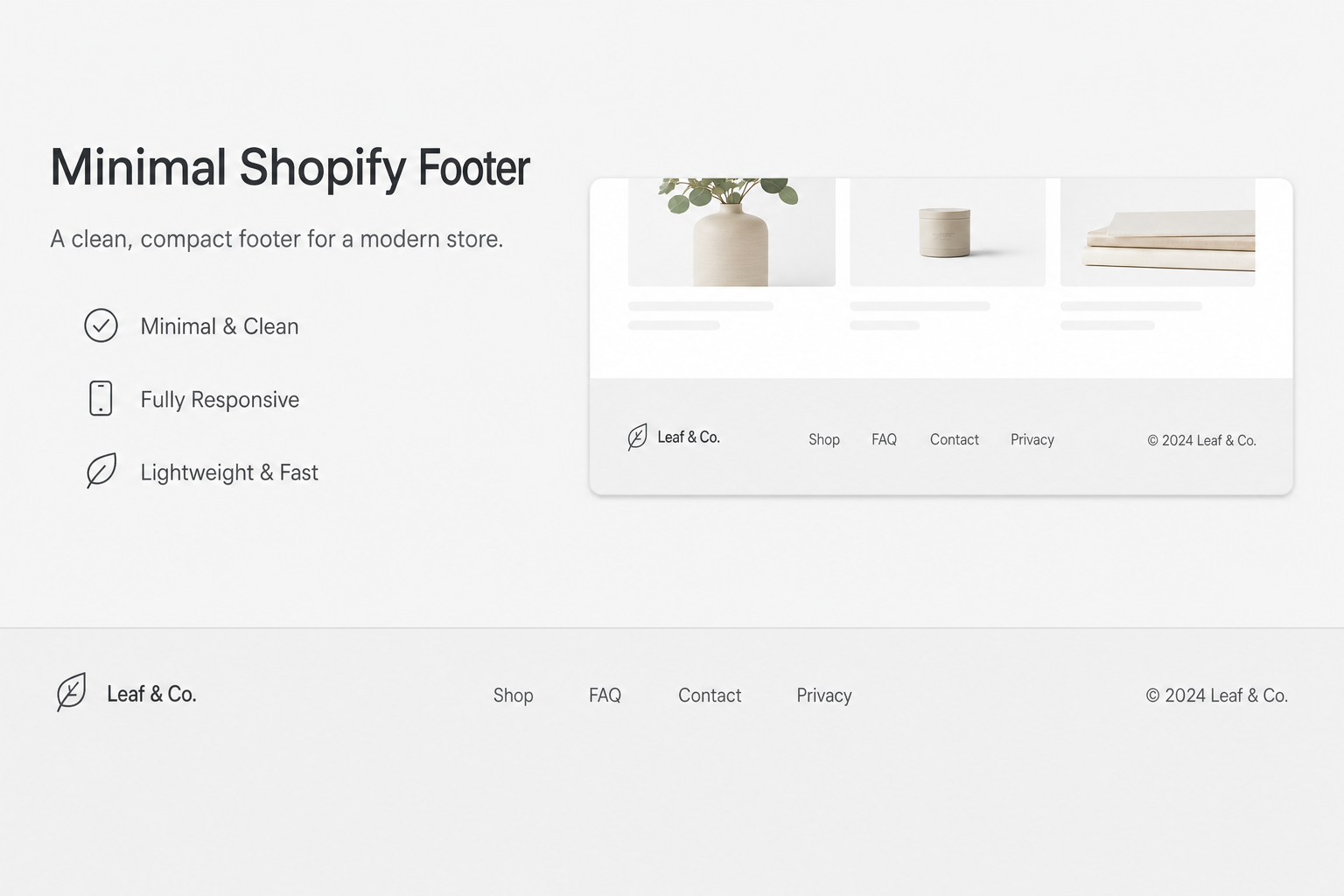 (SM) Footer Minimal